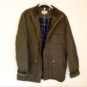 Jack Wills olive green canvas jacket